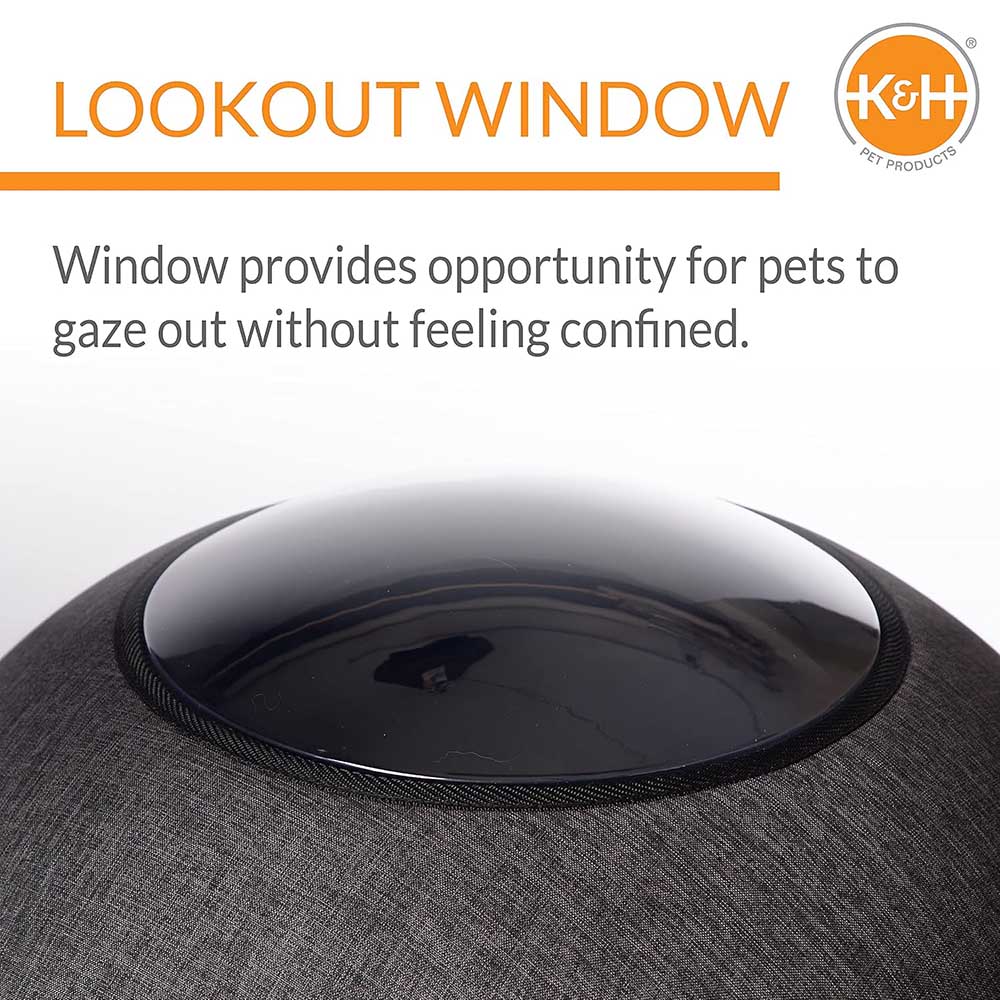 K&H Lookout Pod Heated Cat Bed