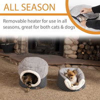 K&H Heated Cat Nest & Cave Bed