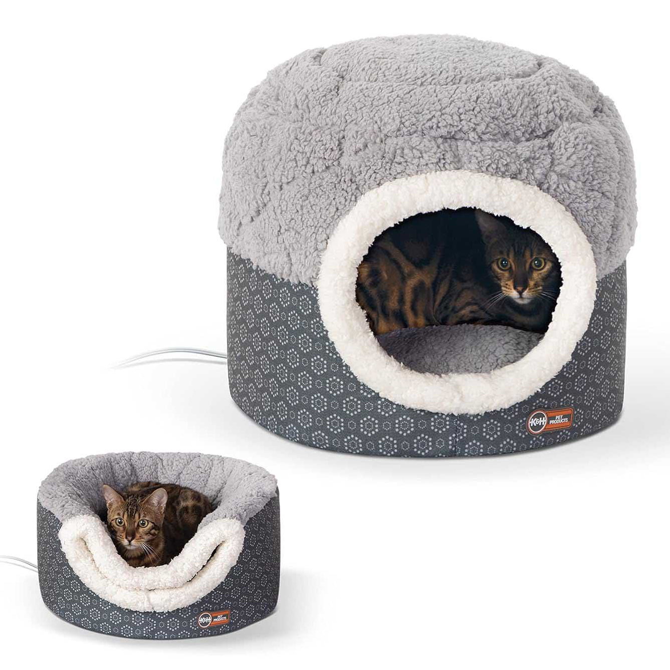 K&H Heated Cat Nest & Cave Bed