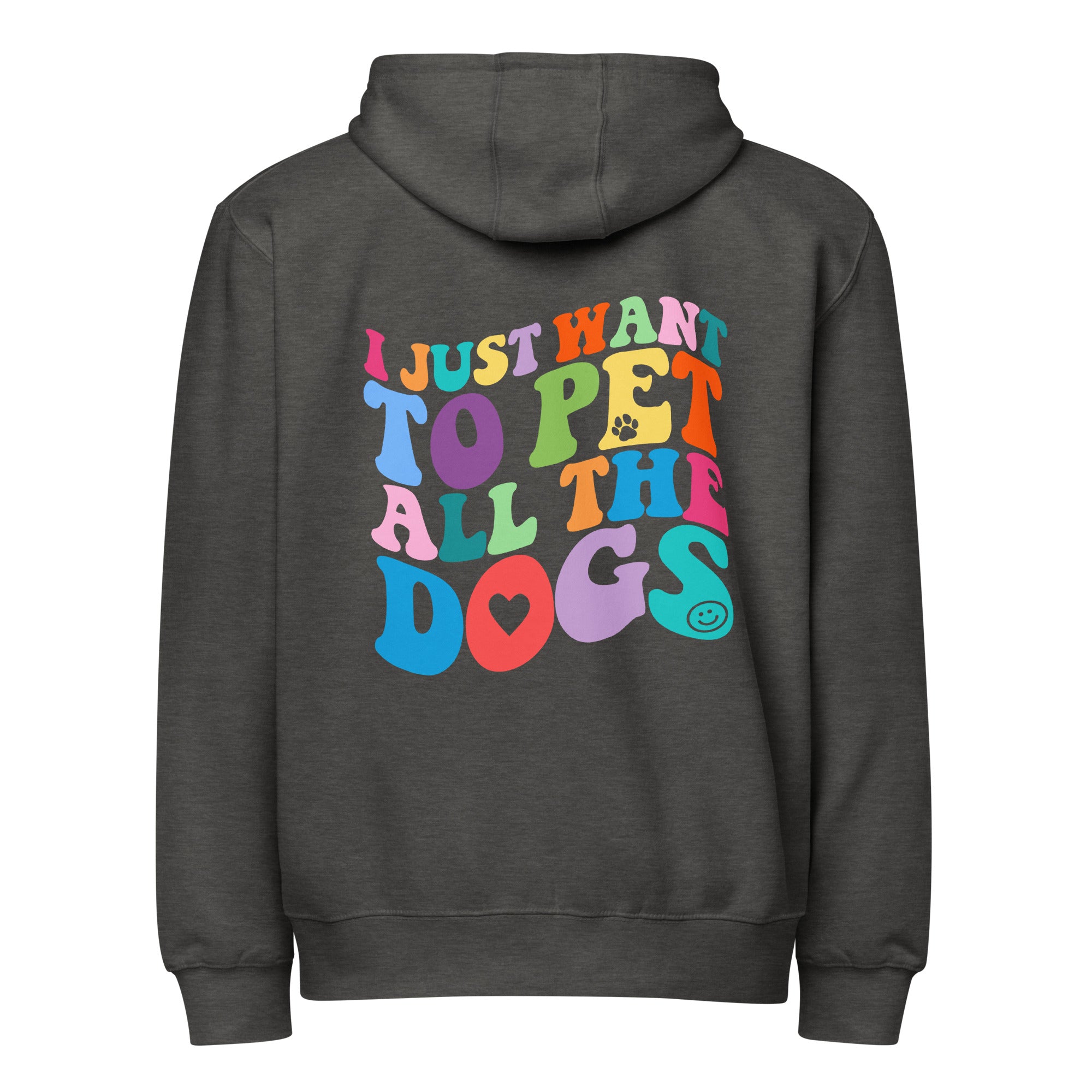 I Just Want to Pet All the Dogs Zip-up Unisex Hoodie
