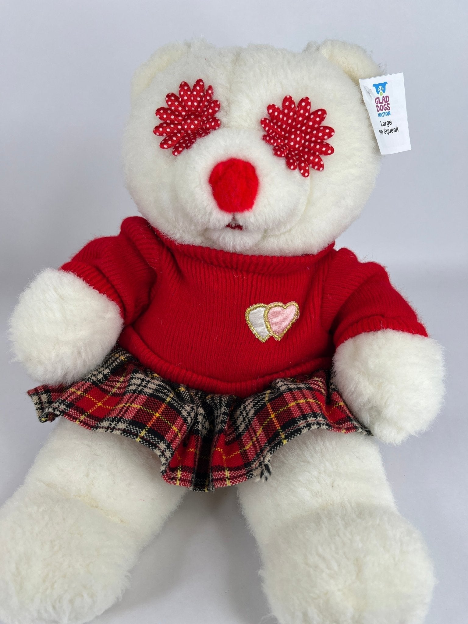 LARGE Hearts, Love & Candy Dog Toys Squeak & NO Squeak