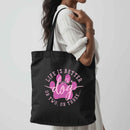Life is Better with a Dog, or Two, or Three Eco-friendly Tote Bag