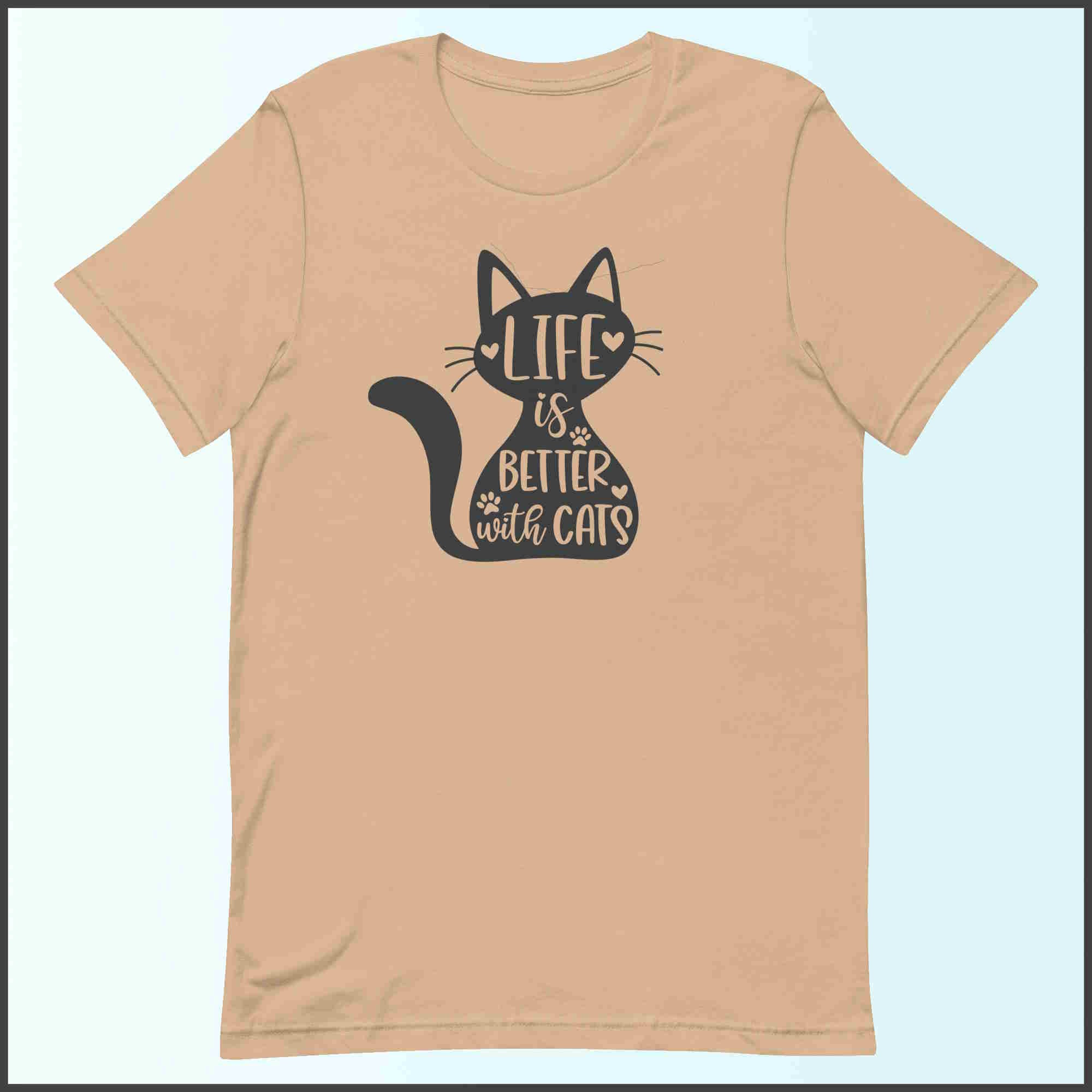 Life is Better with Cats Unisex T-shirt