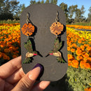 Marigold Hummingbird Earrings