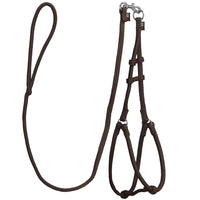 Comfort Microfiber Round Step-In Dog Harness + Dog Lead