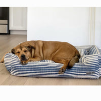 Hampton Navy Lounge Dog Bed by Jax & Bones
