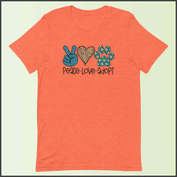 Peace Love Adopt Unisex T-shirt