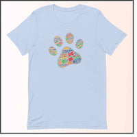 Spay and Neuter Paw Print Unisex T-shirt