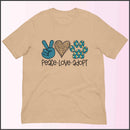Peace Love Adopt Unisex T-shirt
