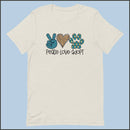 Peace Love Adopt Unisex T-shirt