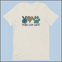 Peace Love Adopt Unisex T-shirt