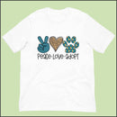 Peace Love Adopt Unisex T-shirt