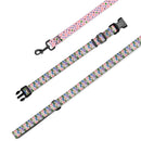 Argyle and Polka Dot Dog Collar & Leash