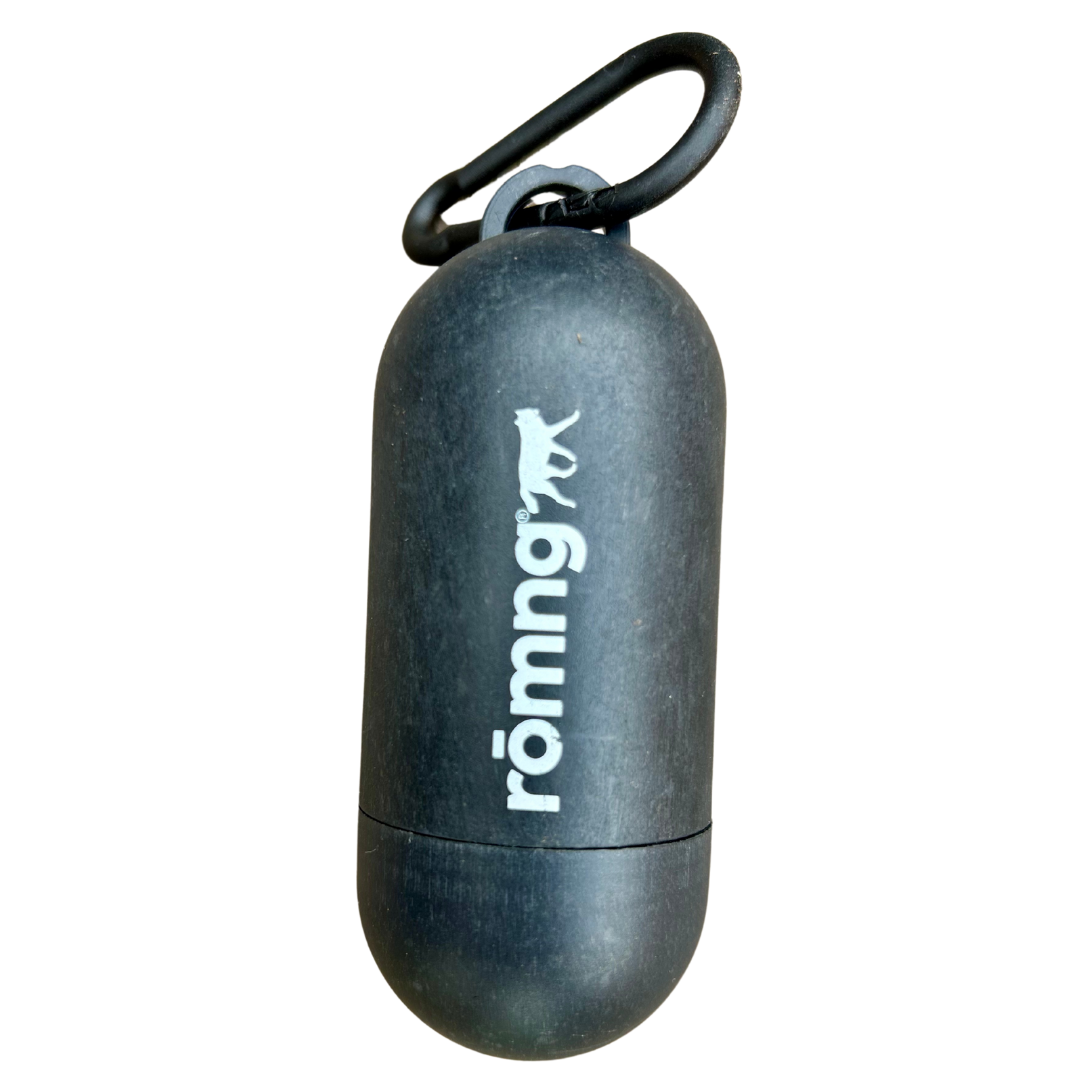 bio-based dog poop bags + bamboo dispenser by rōmng