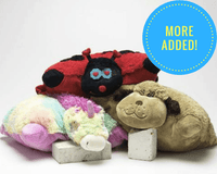 Pillow Pals Squeaky Stuffed Dog Toys: M, L & XL