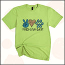 Peace Love Adopt Unisex Youth T-shirt