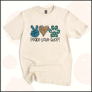 Peace Love Adopt Unisex Youth T-shirt