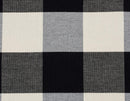 Sherpa & Cotton Dog Blanket and Squeakly Bone Toy Set: Black Buffalo Plaid