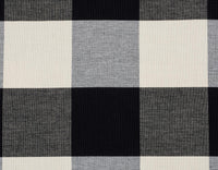 Sherpa & Cotton Dog Blanket and Squeakly Bone Toy Set: Black Buffalo Plaid