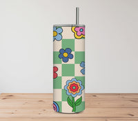 Retro Flowers Tumbler