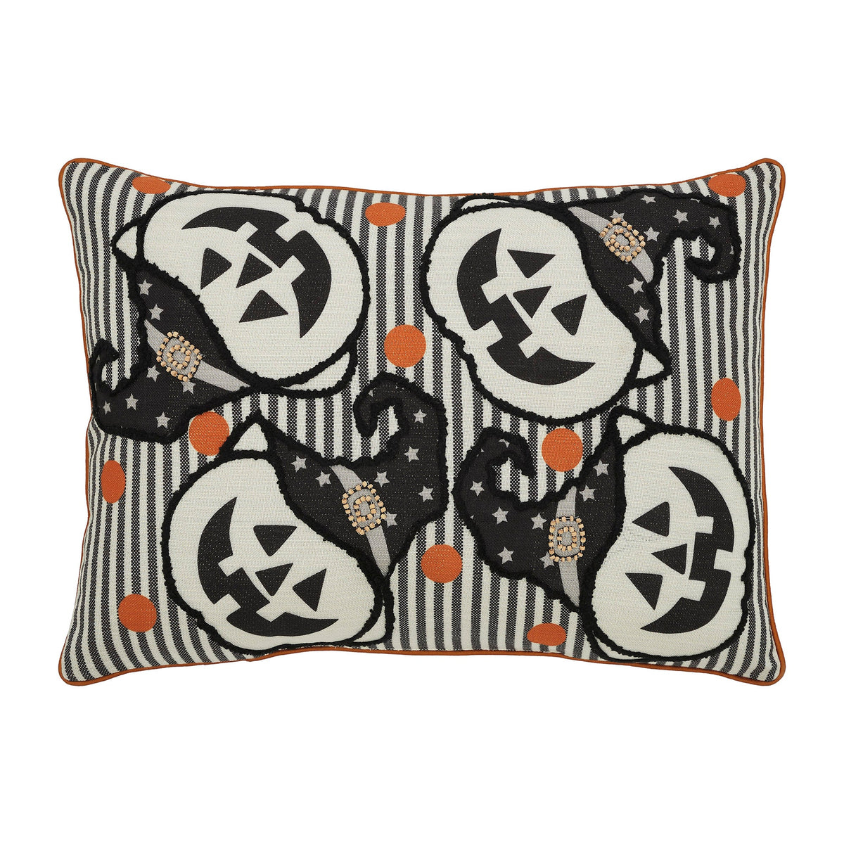 Jack-O'-Lantern Halloween Accent Pillow