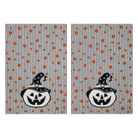 Jack-o'-Lantern Halloween Kitchen Towels – Set of 2