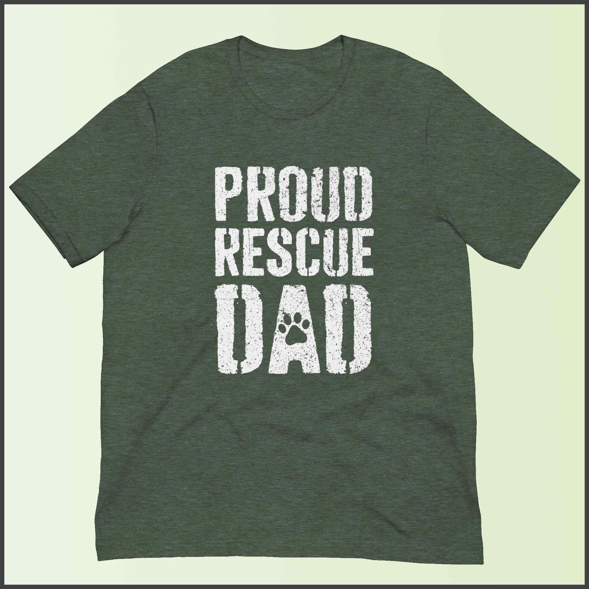 Proud Rescue Dad Unisex T-shirt