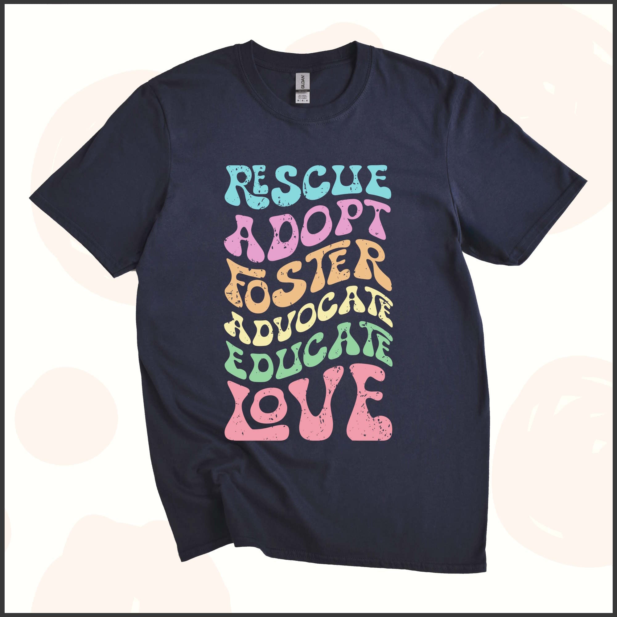 Rescue Adopt Foster Advocate Educate Love Unisex Youth T-shirt