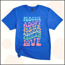 Rescue Adopt Foster Advocate Educate Love Unisex Youth T-shirt