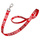 Reflective Nylon Dog Leash: ESA, Service Dog, Adopt Me, Do Not Pet, Therapy Dog