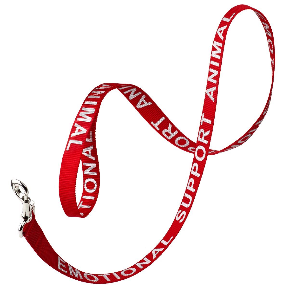 Reflective Nylon Dog Leash: ESA, Service Dog, Adopt Me, Do Not Pet, Therapy Dog