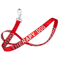 Reflective Nylon Dog Leash: ESA, Service Dog, Adopt Me, Do Not Pet, Therapy Dog