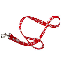 Reflective Nylon Dog Leash: ESA, Service Dog, Adopt Me, Do Not Pet, Therapy Dog