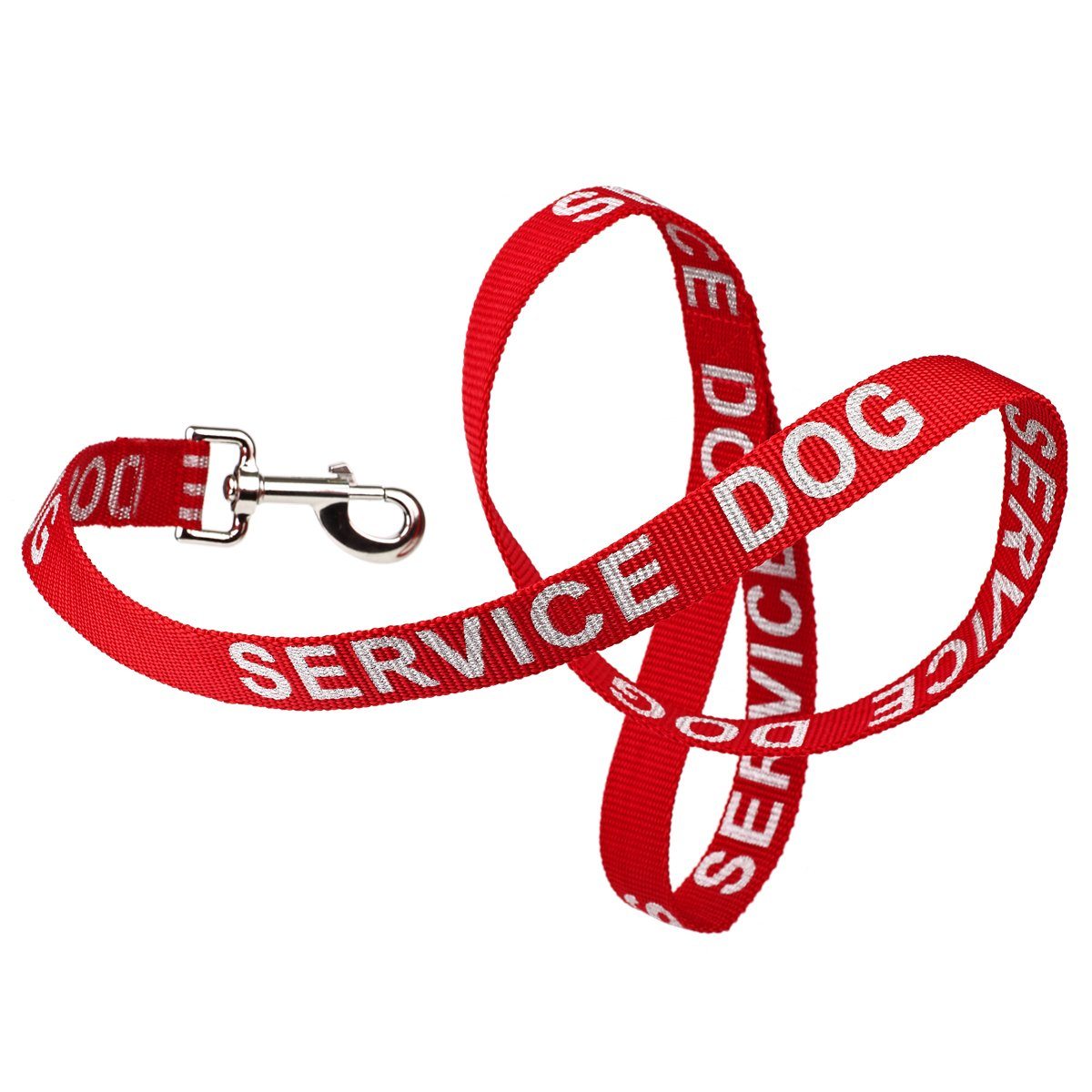 Reflective Nylon Dog Leash: ESA, Service Dog, Adopt Me, Do Not Pet, Therapy Dog