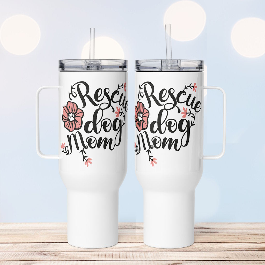 Rescue Dog Mom Travel Mug