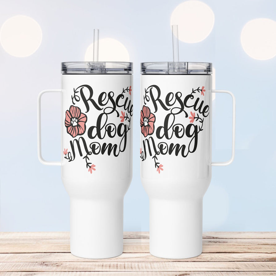 Rescue Dog Mom Travel Mug