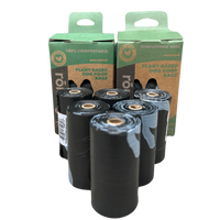 compostable plant-based dog poop bags by rōmng
