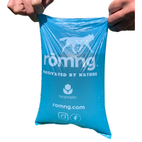 bio-based dog poop bags + bamboo dispenser by rōmng