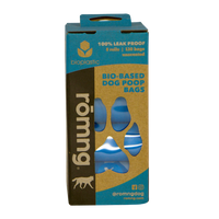 bio-based dog poop bags + bamboo dispenser by rōmng