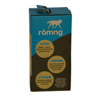 bio-based dog poop bags + bamboo dispenser by rōmng