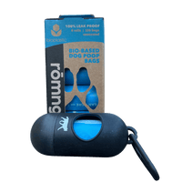 bio-based dog poop bags + bamboo dispenser by rōmng