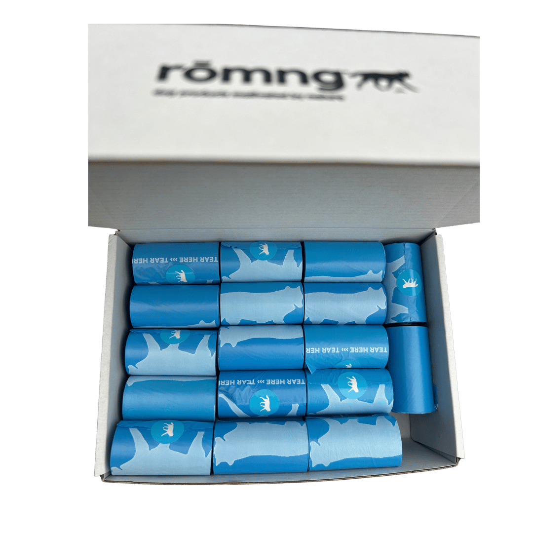 bio-based dog poop bags by rōmng