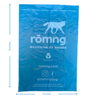 bio-based dog poop bags + bamboo dispenser by rōmng