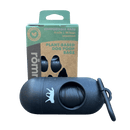 compostable plant-based dog poop bags + bamboo dispenser by rōmng