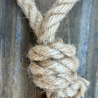 hemp rope dog tug toy by rōmng