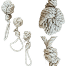 hemp rope dog tug toy by rōmng