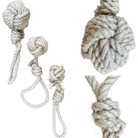 hemp rope dog tug toy by rōmng