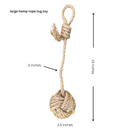 hemp rope dog tug toy by rōmng