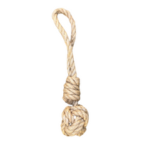 hemp rope dog tug toy by rōmng