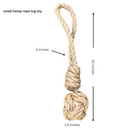 hemp rope dog tug toy by rōmng